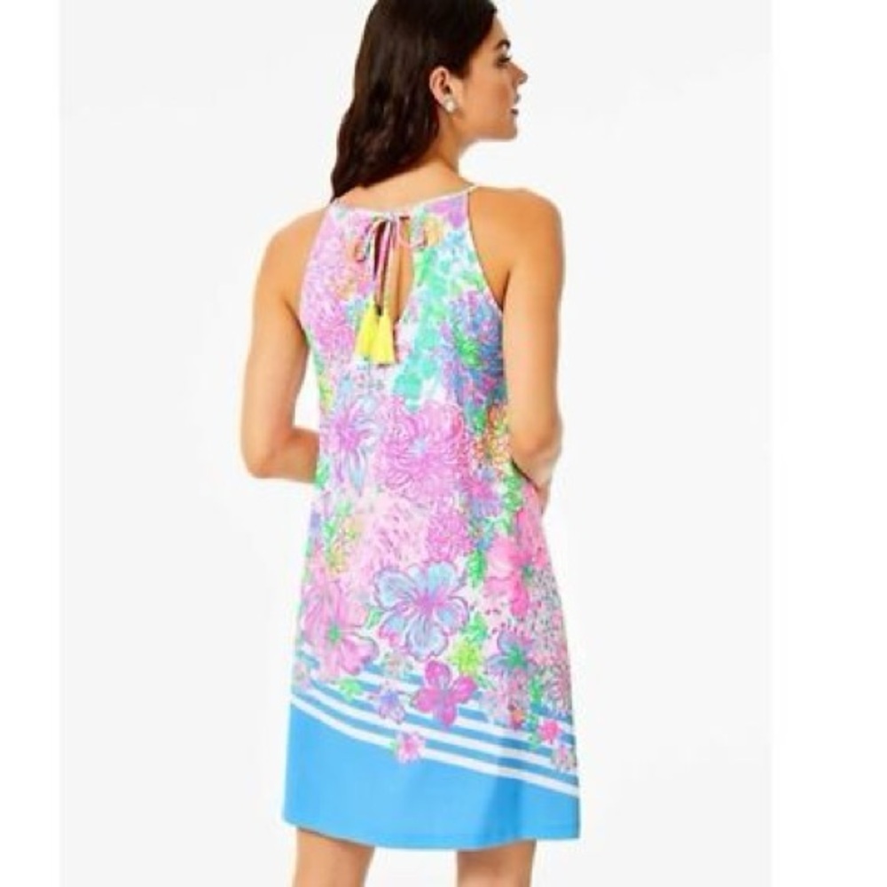 Lilly Pulitzer Margot Dress in Paradise Found Pink Swing Dress sz XXL - Picture 3 of 9
